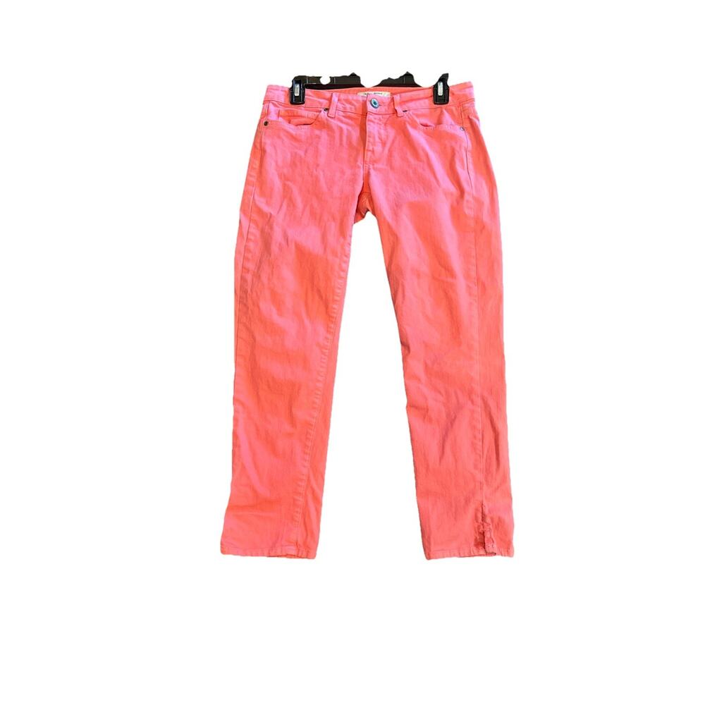 Rich & Skinny Coronado Crop Jeans Womens Size 26 Salmon/Pink Waist 30”